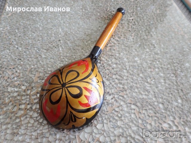 руска лъжица, изработена от дърво, снимка 3 - Други ценни предмети - 18802225