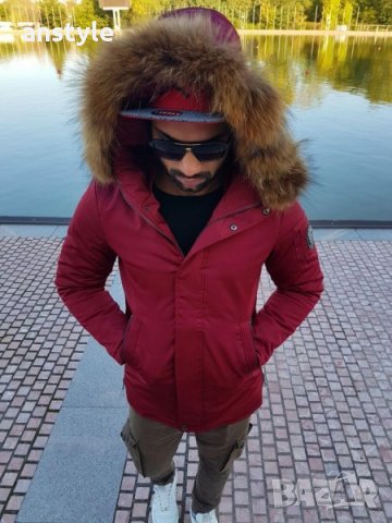 ЛИКВИДАЦИЯ мъжки якета с естествен косъм, снимка 4 - Якета - 25653020