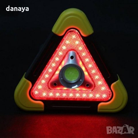 1045 Работна лампа авариен триъгълник къмпинг фенер COB прожектор със соларен панел, снимка 8 - Аксесоари и консумативи - 26091080