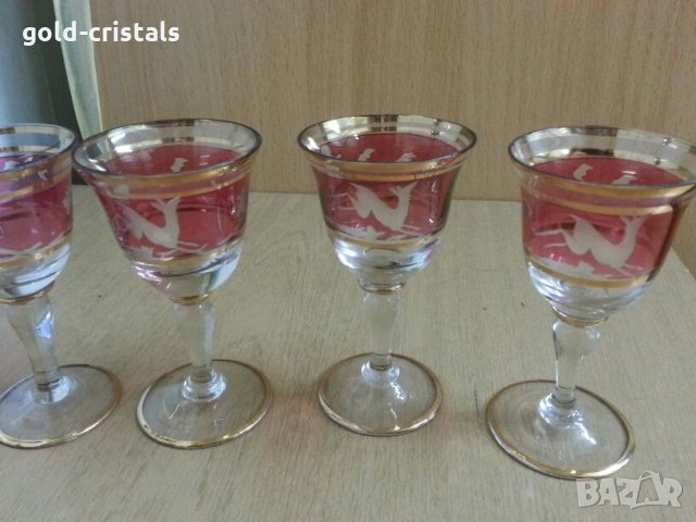 антикварни съклени чашки, снимка 7 - Антикварни и старинни предмети - 25384085