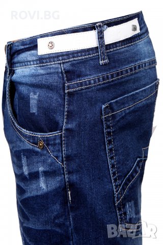 Къси мъжки дънки X44, снимка 5 - Къси панталони - 25374269