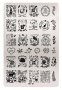 огромен Шаблон за щампа печати за нокти плочка HK-01 номер, снимка 1 - Продукти за маникюр - 14970828