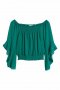 Блуза H&M в зелено-намаление!