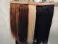 100 % Естествена коса на Стикери за трайно удължаване 50 см., снимка 7