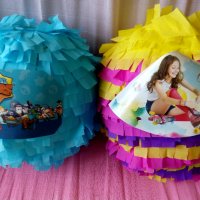 Огрооомна пинята+ подарък маска и конфети,готови за изпращане, снимка 1 - Декорация за дома - 25519754