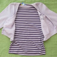Лилава блуза и жилетка за момиче размер 128, нова, снимка 7 - Детски Блузи и туники - 16498202