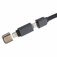Кабел 2в1 USB-A(м)/MICRO USB(м)+iPhone 5/6(м) 1m, снимка 1 - Кабели и адаптери - 23200519