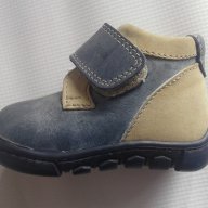 Детски обувки за момче от естествена кожа с лепенка, ортопедични, снимка 1 - Детски маратонки - 9899054