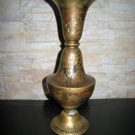 Стара месингова ваза, снимка 3 - Антикварни и старинни предмети - 17071140