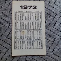 Календарче СФД Академик 1973, снимка 2 - Колекции - 24702120