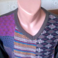 Desigual Original М ефектен пуловер, снимка 2 - Пуловери - 19560569