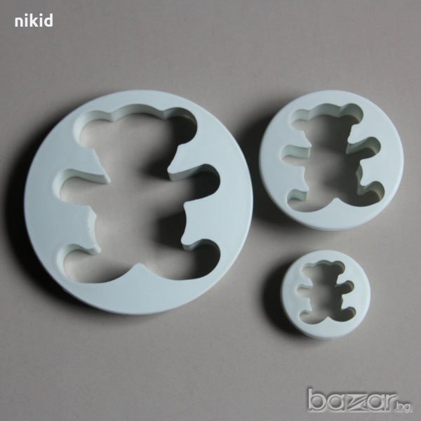 3 бр цели Мечета резци резец форма пластмасови различни размери украса торта сладки мъфини и др, снимка 1