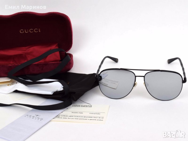 Слънчеви очила Gucci Gray, снимка 1