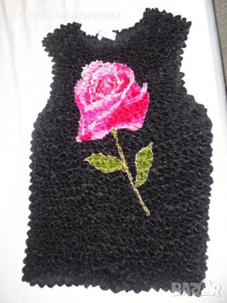 блуза с роза, снимка 1