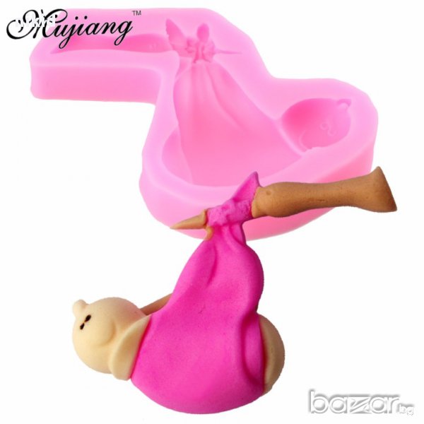 бебе пеленаче вързоп молд форма силиконова  за декор украса торта фондан гипс сапун и др, снимка 1