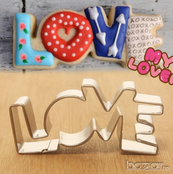 Резец – надпис LOVE – 1 бр., снимка 1