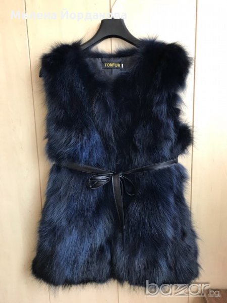 Дълъг елек от лисица, снимка 1