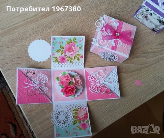 Подарък за сватба, рожден ден експлодиращи кутийки-ръчна изработка, снимка 1