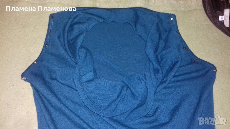 Блуза гръцко деколте с капси, снимка 1