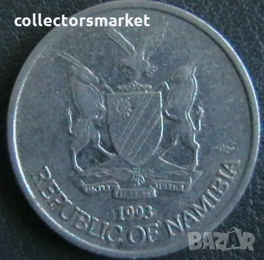 10 цента 1993, Намибия, снимка 2 - Нумизматика и бонистика - 25452005