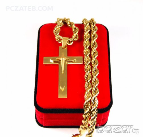 Кръст с ланец 48, снимка 1