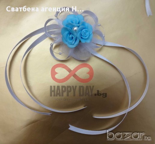 Сватбени бутониери - бутониера-гривна Тринити, снимка 5 - Сватбени аксесоари - 14769714