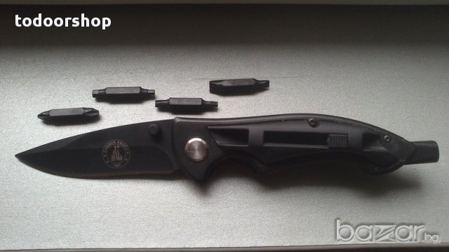 Сгъваем нож - отвертка за лов риболов къмпинг домашен майстор, снимка 4 - Ножове - 13614269