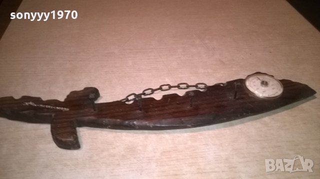 меч-дърво/метал-ретро колекция-внос испания-43х10см, снимка 5 - Колекции - 25247018