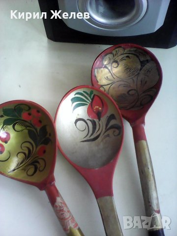 Дървени стари руски лажици 4949 , снимка 7 - Антикварни и старинни предмети - 24043032
