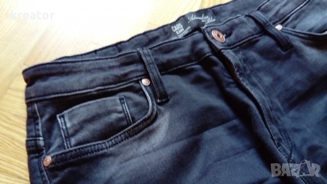  cars jeans оригинал размер 32 цвят тъмно сив мъжки дънки слим, снимка 8 - Дънки - 22293537