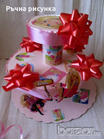 Поставка за мъфини и сладки Барби, снимка 1