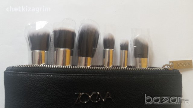 6 бр. Оригинални немски четки за грим ZOEVA, ВЕГАН СЕТ ЗА ЛИЦЕ!  , снимка 10 - Козметика за лице - 19538944