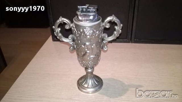 Ретро запалка амфора-19х14х7см-внос швеицария, снимка 15 - Антикварни и старинни предмети - 17015254