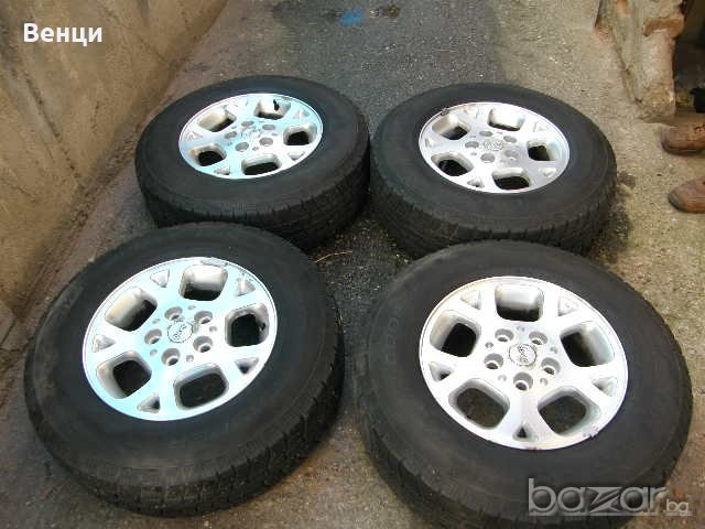 4 бр. алуминиеви джанти със зимни гуми за Jeep, снимка 2 - Гуми и джанти - 19975041
