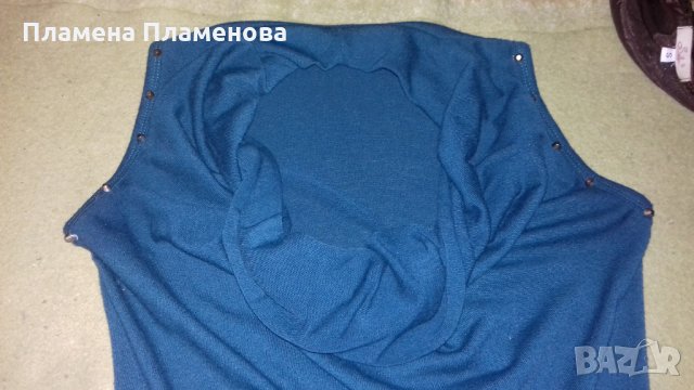 Блуза гръцко деколте с капси, снимка 2 - Туники - 25922415