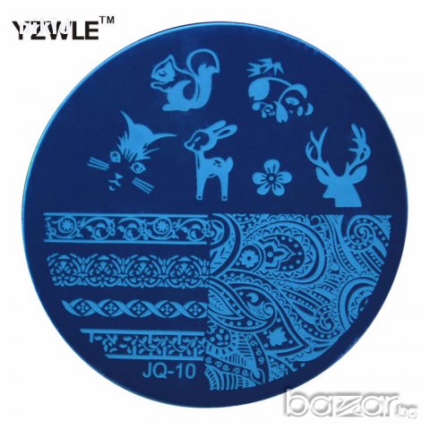 кръгла плочка / щампа шаблон за печат на нокти JQ-10