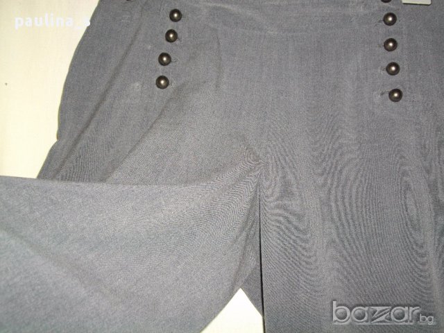 Дизайнерски панталон тип шалвари с висока талия, снимка 8 - Къси панталони и бермуди - 14512233