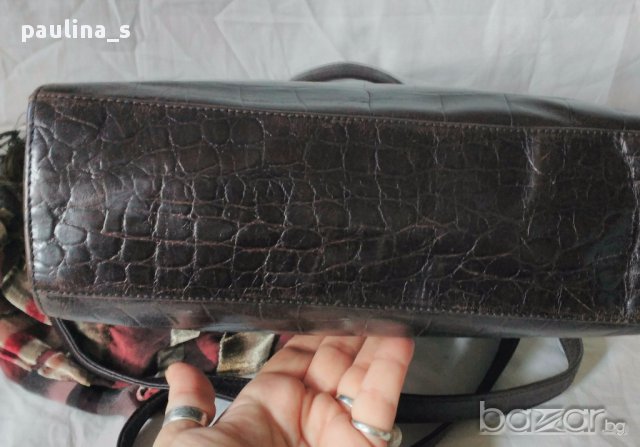 Антика / Чанта "Medici" / крокодилска кожа! / handmade / Crocodile genuine leather / естествена кожа, снимка 6 - Чанти - 14116761