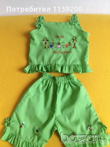 1 год нов летен костюм топ и панталон Мадагаскар, снимка 7 - Комплекти за бебе - 20866876