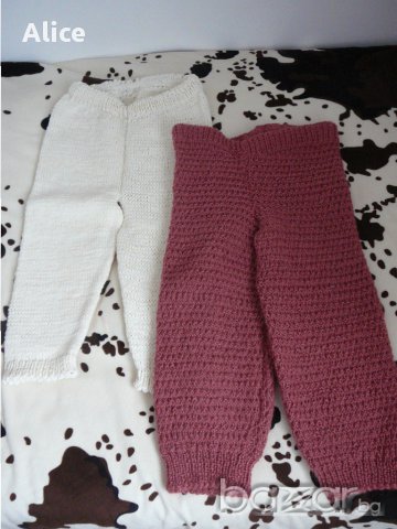 Плетени панталонки - 9-12 мес., снимка 3 - Панталони и долнища за бебе - 16385739