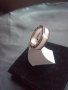 Спешно Пръстен Булгари Bvlgari Титан+розово злато/бяла керамика-1:1 дубликат , снимка 2