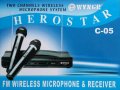 Комплект 2 броя безжични микрофони WVNGR C-05 HEROSTAR