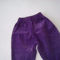  Кокетни лилави панталони за момиче,1-2 год. , снимка 2 - Панталони и долнища за бебе - 16393913