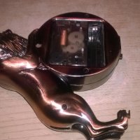 метален лъв-запалка/часовник-15х15х5см-внос швеция, снимка 10 - Колекции - 25526709