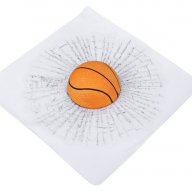3D стикер за кола - Баскетболна топка, снимка 1 - Аксесоари и консумативи - 16237652
