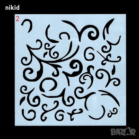 ченгели шаблон стенсил спрей за торта украса кекс декорация с пудра захар, снимка 1