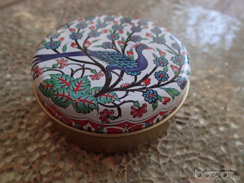 метална кутийка с арабски дизайн от Мароко, снимка 1