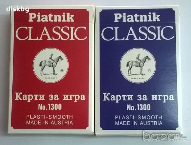Нови Карти за игра Piatnik Nо.1300 Classic - 55 броя, полупластик, запечатани, снимка 1