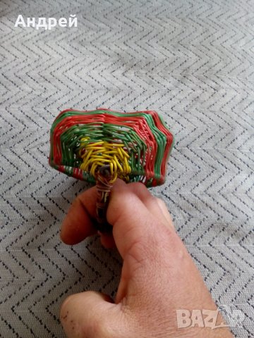 Стара сувенирна кошничка, снимка 6 - Антикварни и старинни предмети - 24503475