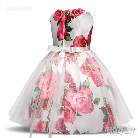 Детска рокля 5 години цветя. Ново, снимка 5 - Детски рокли и поли - 22471431